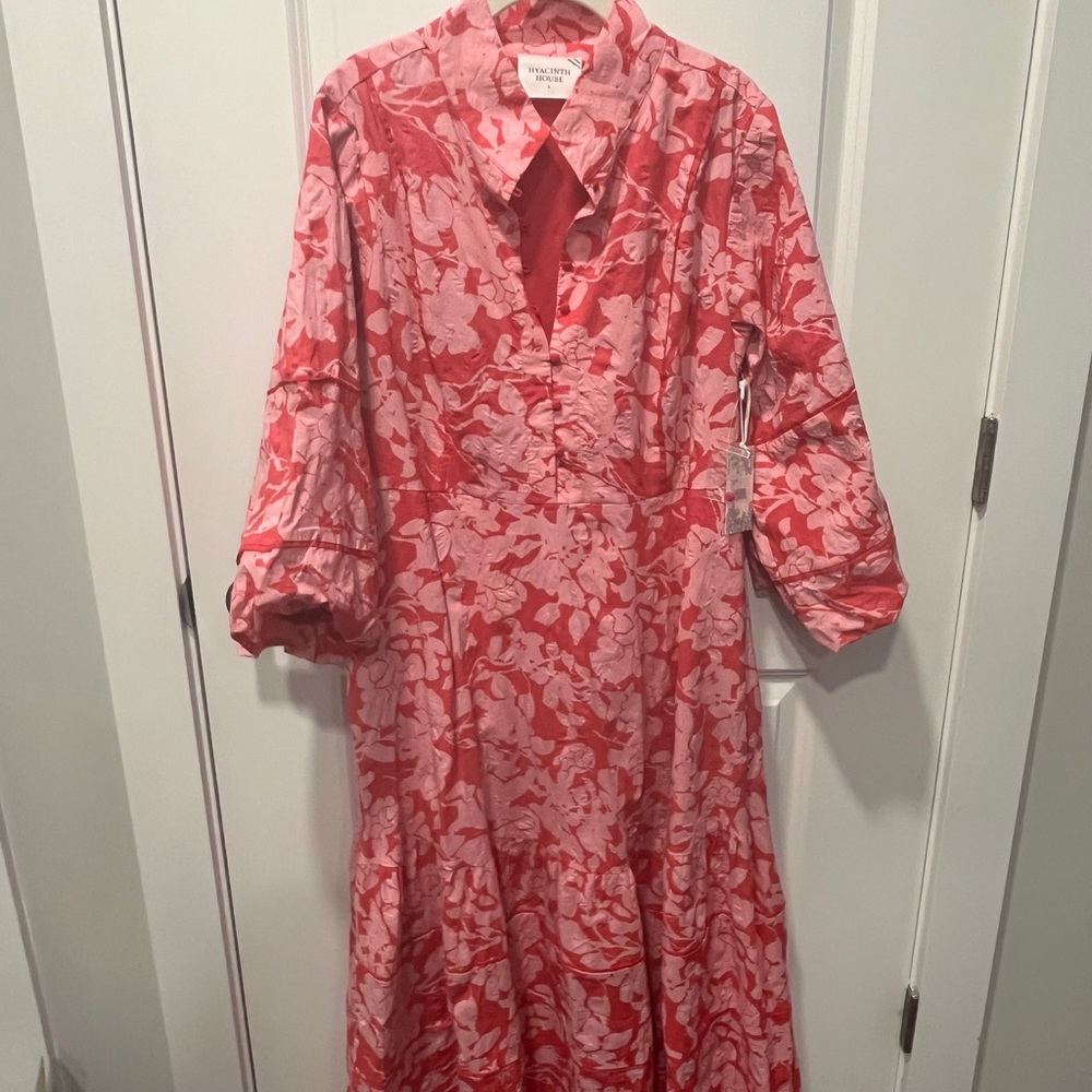 Vibrant Pink Floral Maxi Dress - Picture 3 of 7